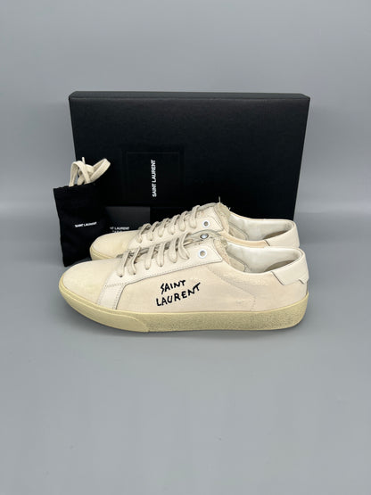 Saint Laurent SL/06 Distressed Court sneakers for men