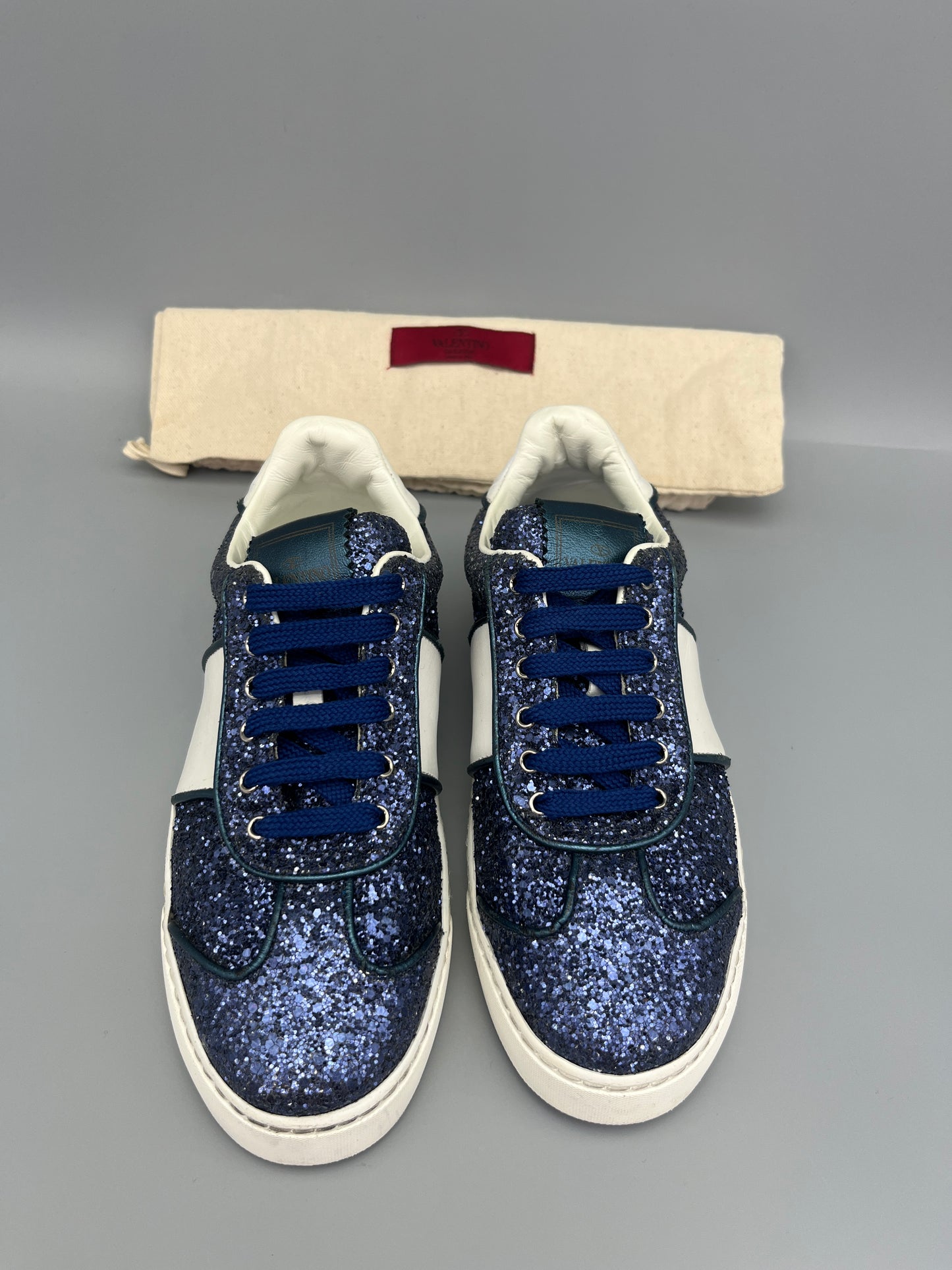 Valentino Flycrew Sneaker Blue Glitter | 35.5