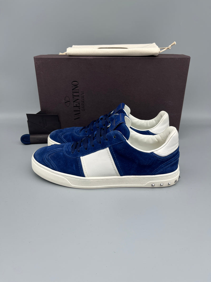 Valentino Flycrew sneaker navy suede men’s designer low-top luxury trainers