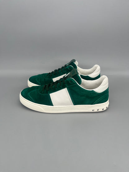 Valentino Garavani Flycrew green suede sneakers for men size 41
