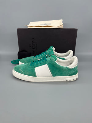 Valentino Garavani Flycrew mint green suede mens sneaker