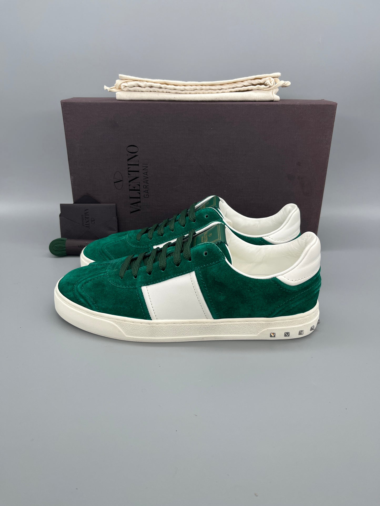 Valentino Flycrew leather and suede sneaker brand new for men