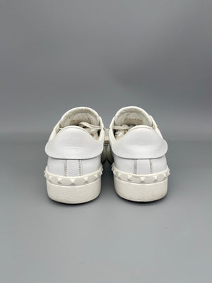 Valentino Garavani Open Sneaker In Patent Black
