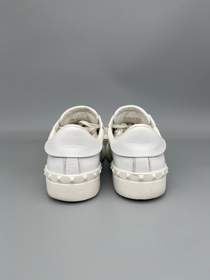 Valentino Garavani Open Sneaker In Patent Black