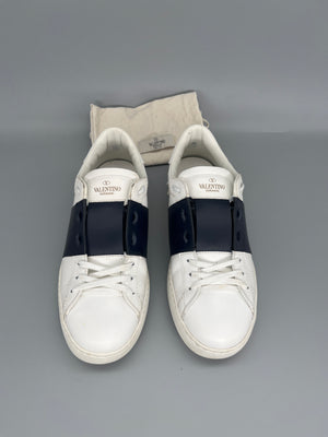 Valentino Open Sneaker Navy luxury sneakers for men front view